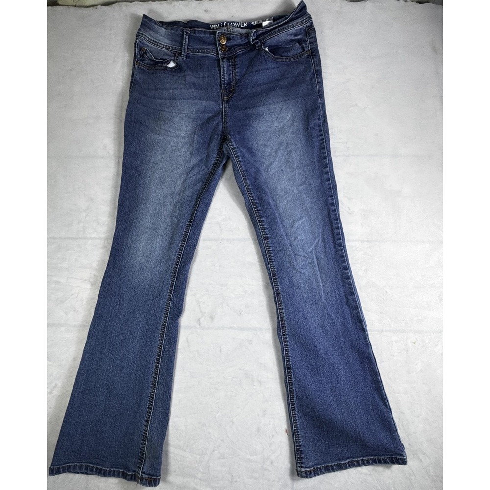 WallFlower Bootcut Jeans Blue Denim Insta Stretch Luscious Curvy Fit Retro 15